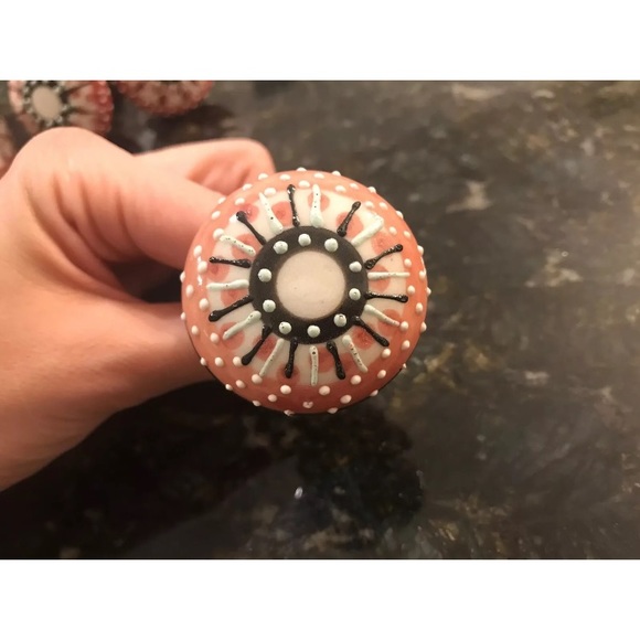 7 coral Anthropologie knobs - Picture 2 of 4
